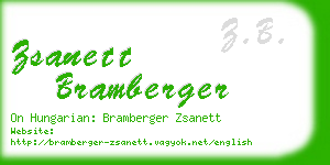 zsanett bramberger business card